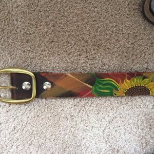 Belt Hand painted leather belt